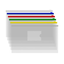A4 Zipper File Bag Pvc Folder Multiple Sizes And Colors School Supplies Storage Bag